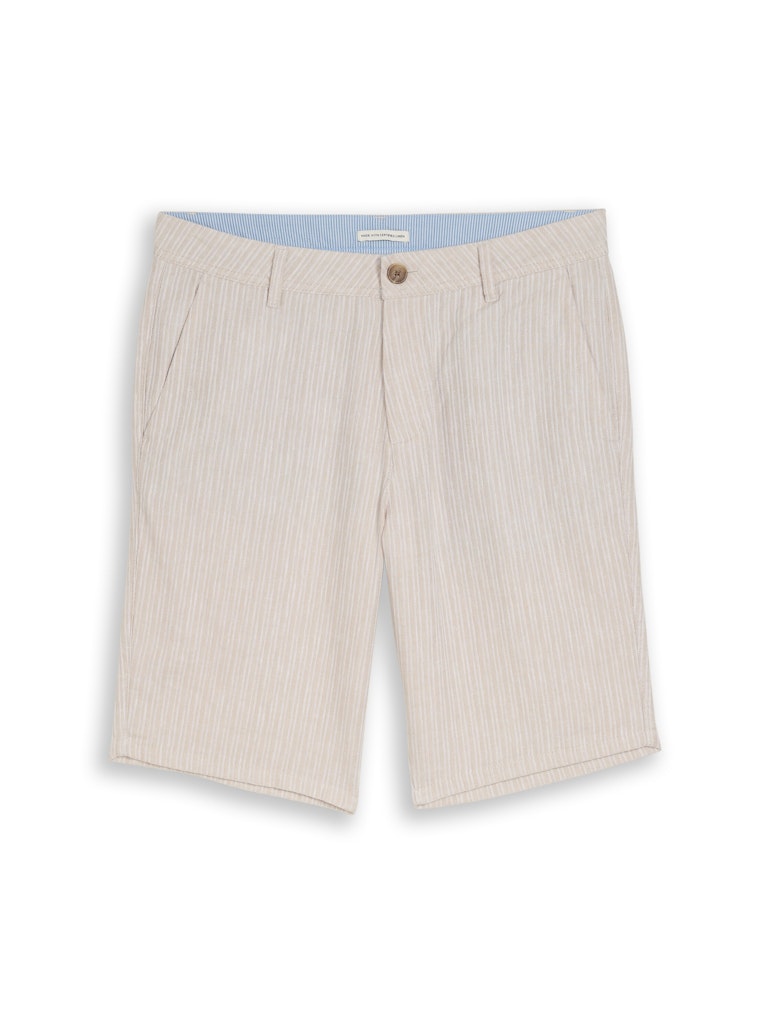 TTREGULAR Chino Shorts mit Leinenanteil