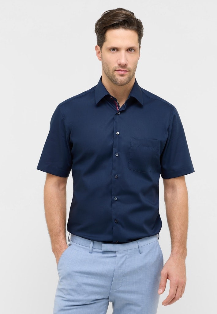 Hemd Popeline Kurzarm