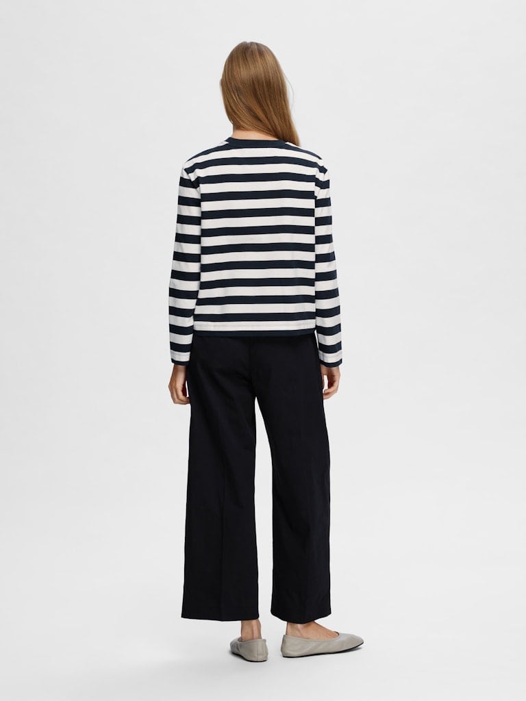 SLWESSENTIAL LS STRIPED BOXY TEE NOOS