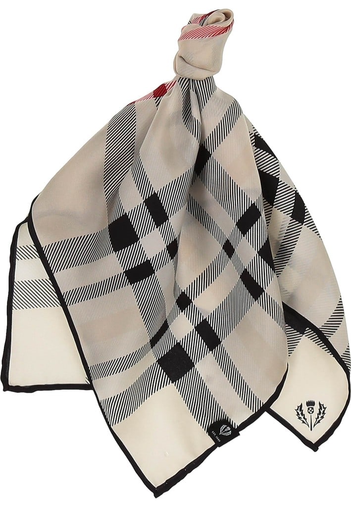 Nickituch Nickituch mit FRAAS Plaid Karo aus reiner Seide