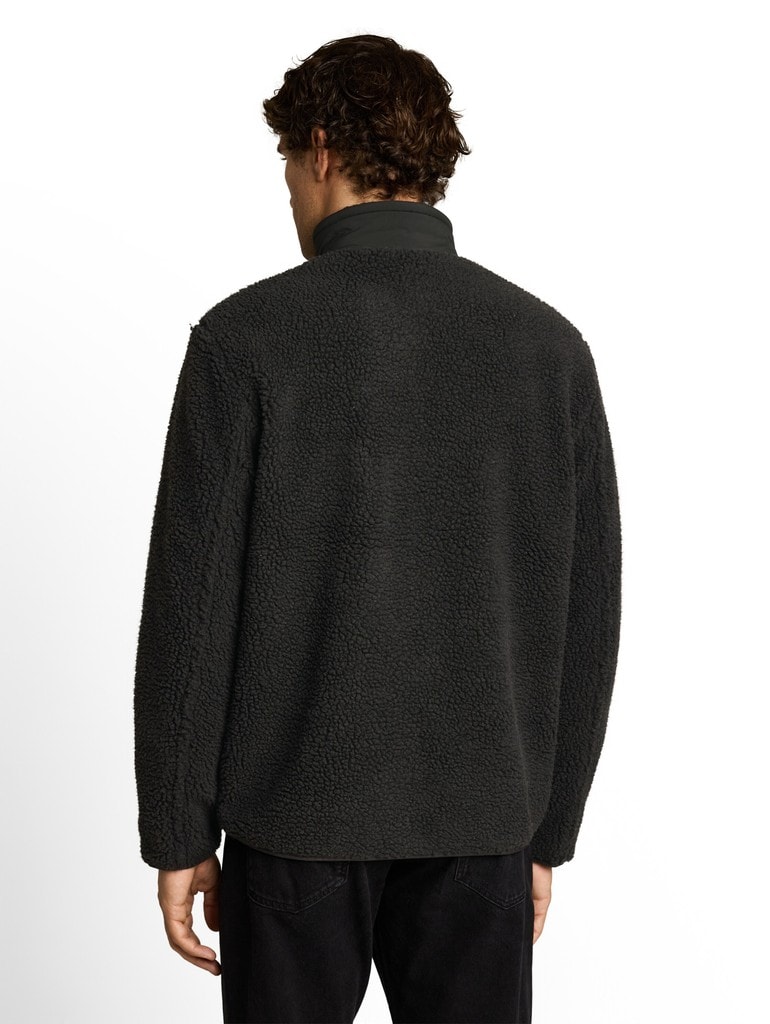 Relaxed Fit Teddy Jacke