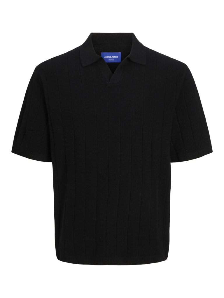 JORVARENNA KNIT SS SPLIT NECK