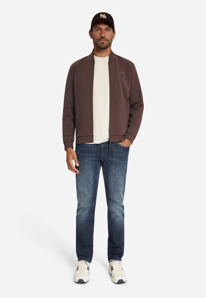 Sweater Full Zip Bomber Collar