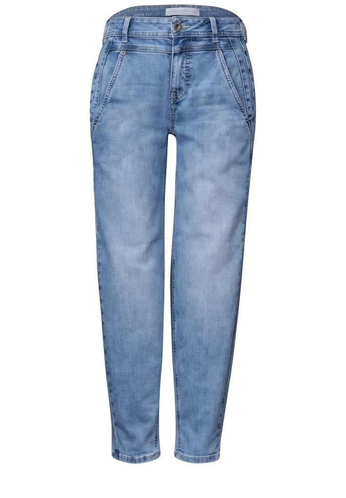 High Waist Barrel Leg Jeans im Loose Fit