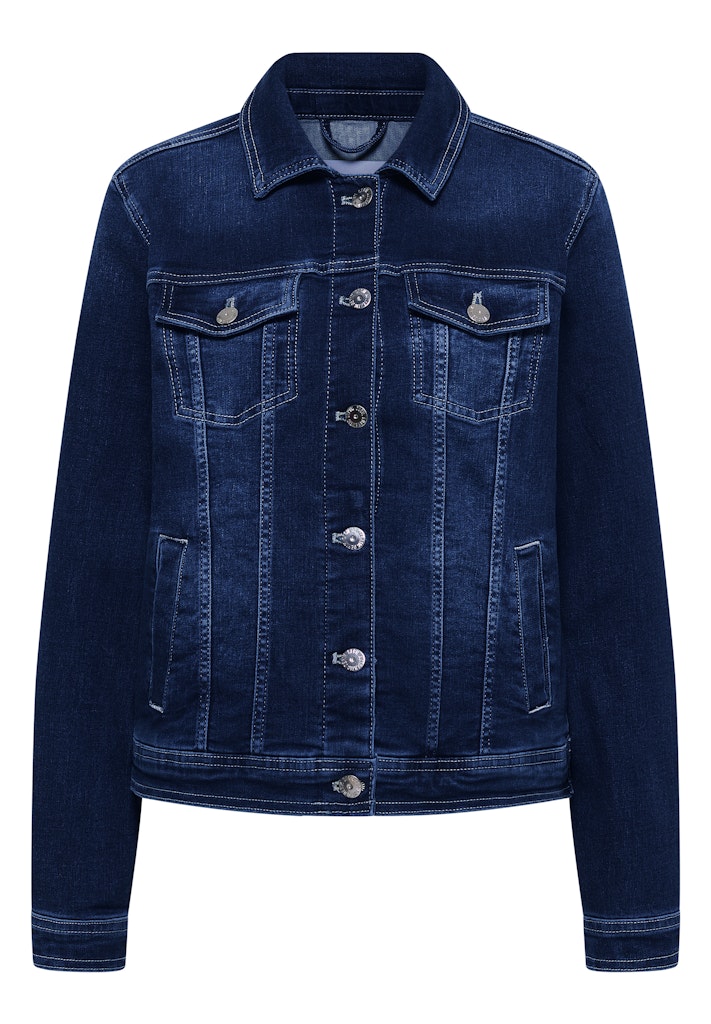 Jeansjacke mit Brusttaschen und Knöpfen