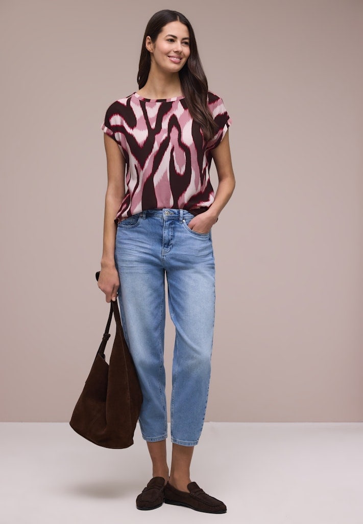 Dropped Shoulder Bluse mit Tapedetails