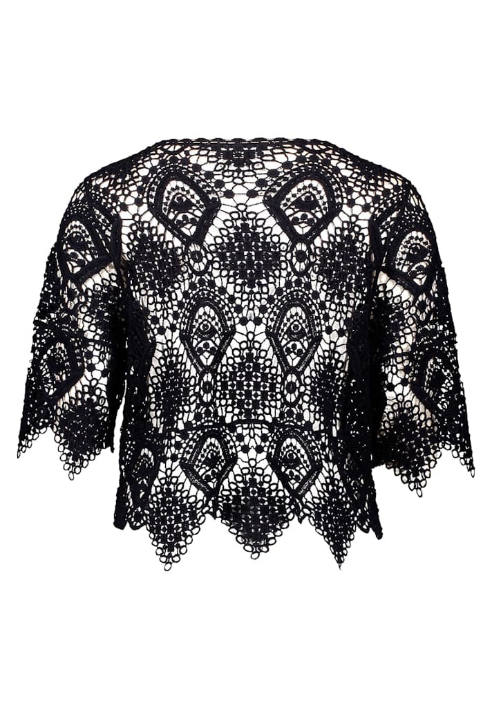 Lochstrick-Pullover