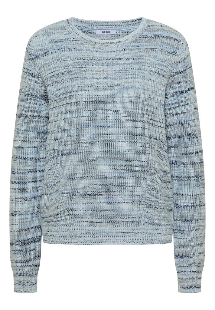 Pullover mit Rundhals und Space-Dye-Optik