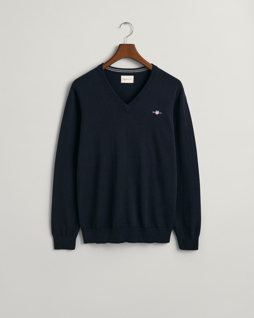 Klassischer V-Neck Pullover aus Baumwolle