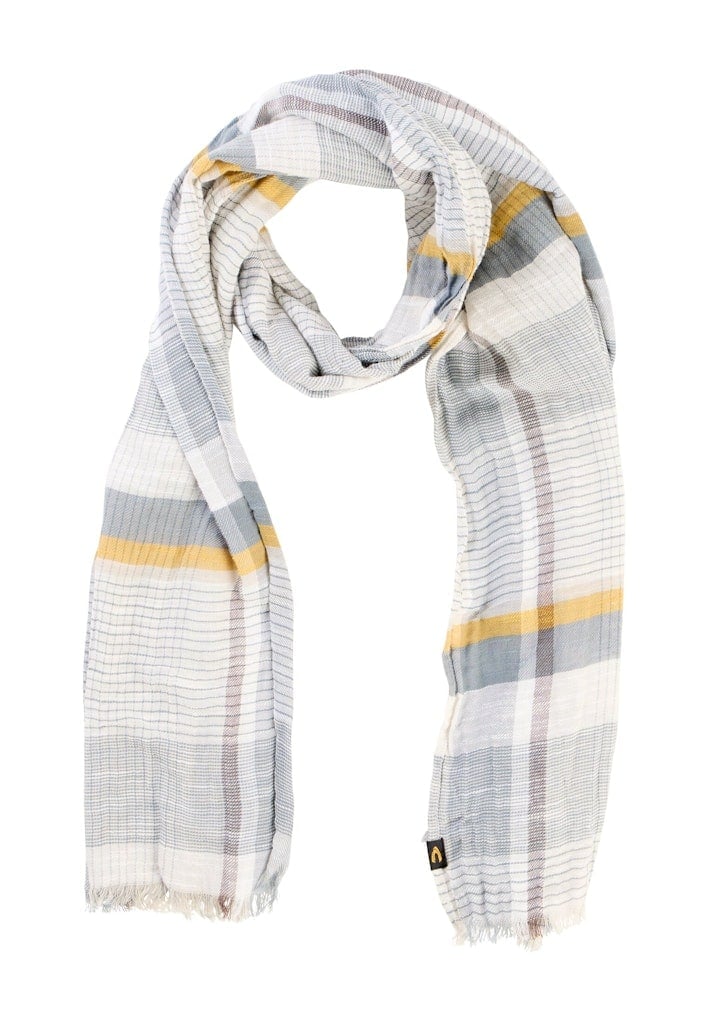 Multicolour Webschal aus Baumwoll-Twill