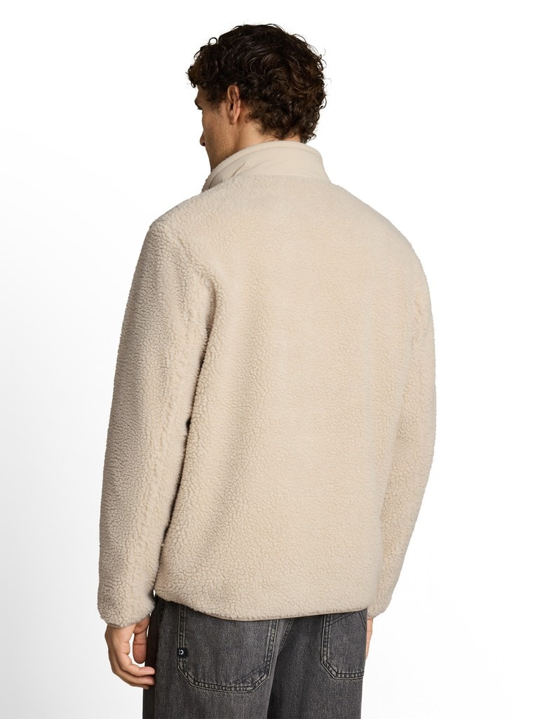 Relaxed Fit Teddy Jacke
