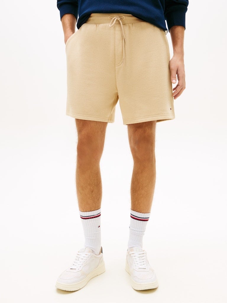 Tommy Flag Embroidery Sweat Shorts