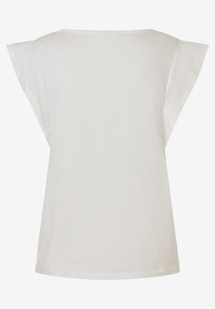 T-Shirt mit Blüten-Applikation