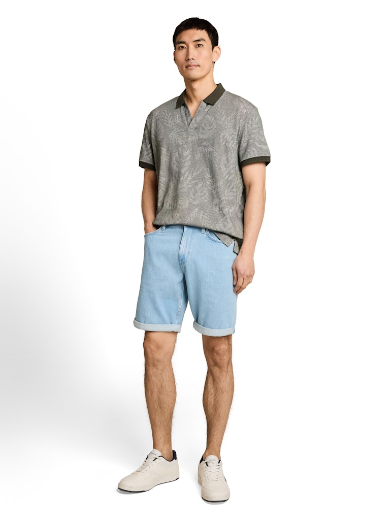 Jacquard Poloshirt mit Muster