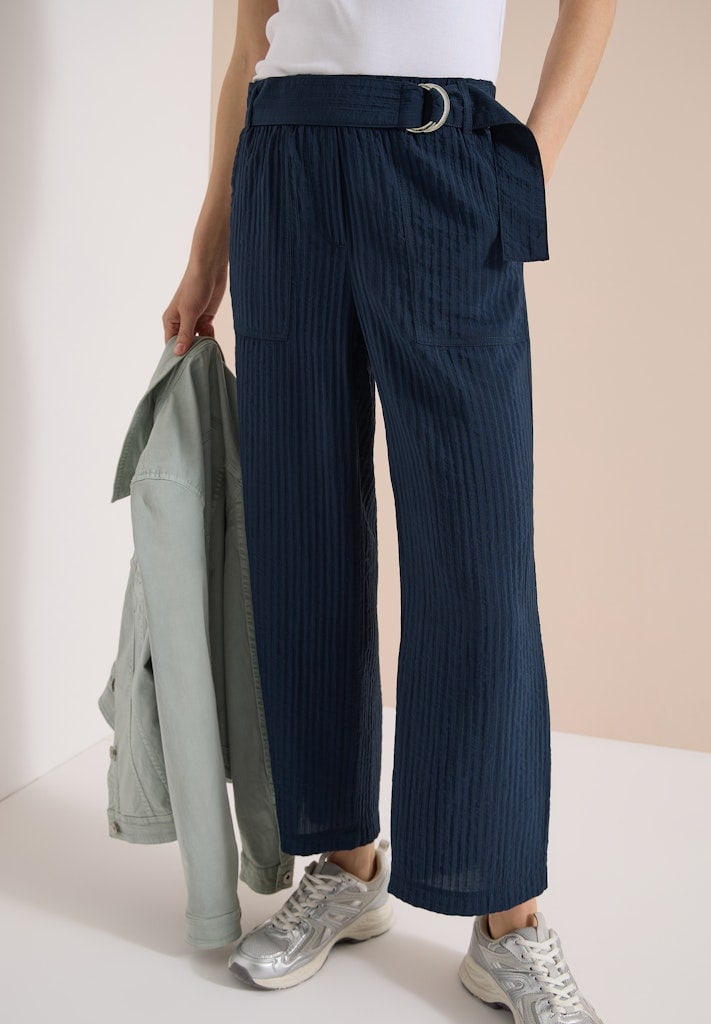 High Waist Wide Leg Hose im Loose Fit