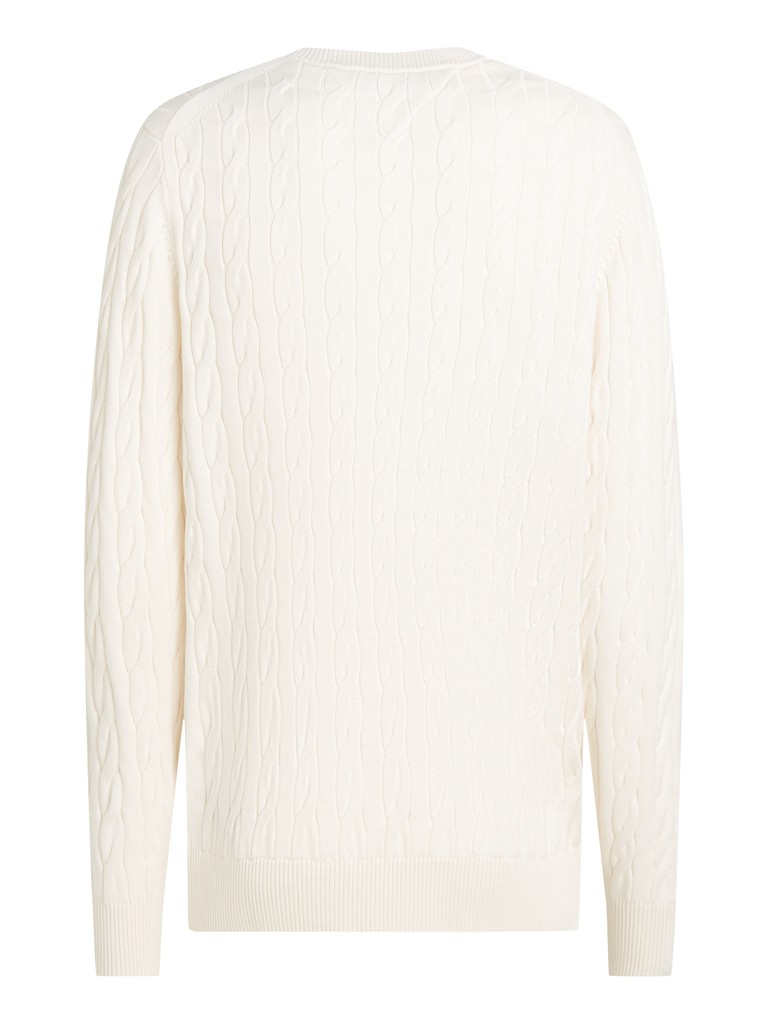 CLASSIC COTTON CABLE CREW NECK