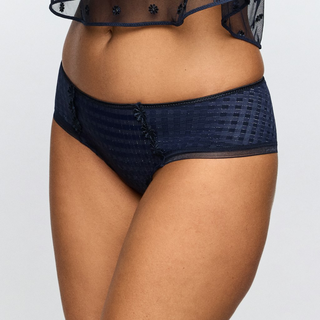 AVERO velvet blue Hotpants