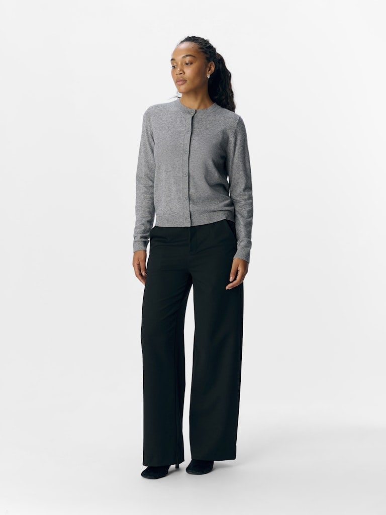 OBJTHESS L/S SHORT CARDIGAN NOOS