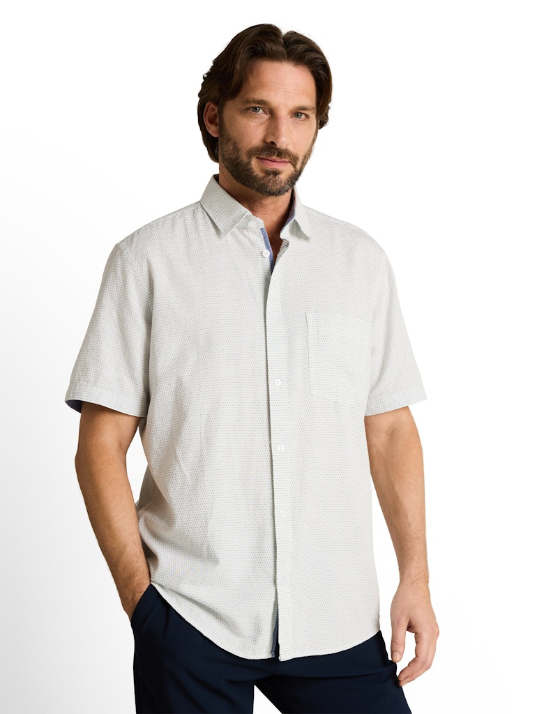 Regular Fit Kurzarmhemd aus Baumwolle