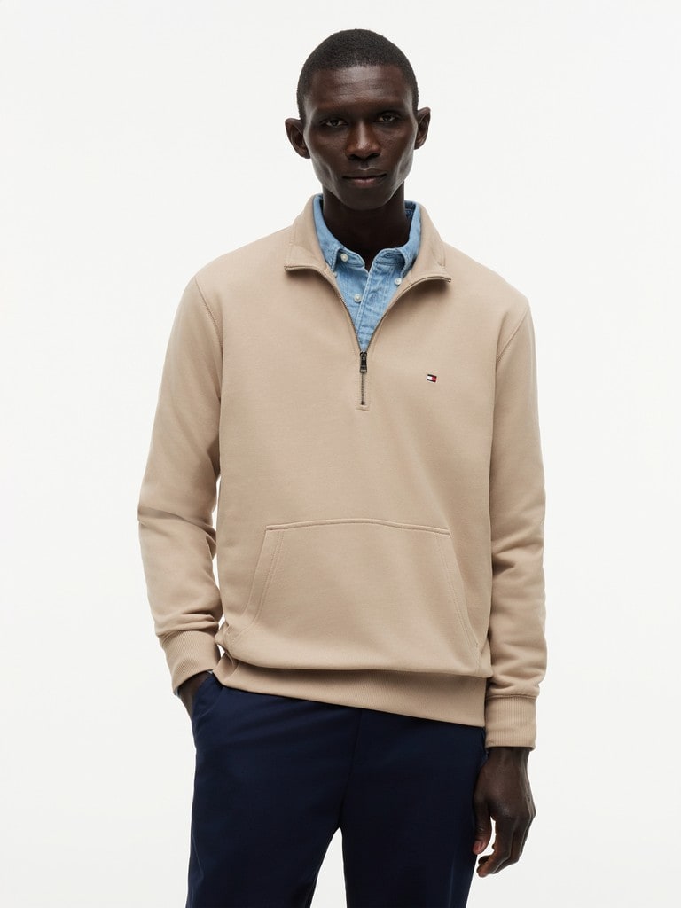 ESSENTIAL TERRY NEW 1/4 ZIP