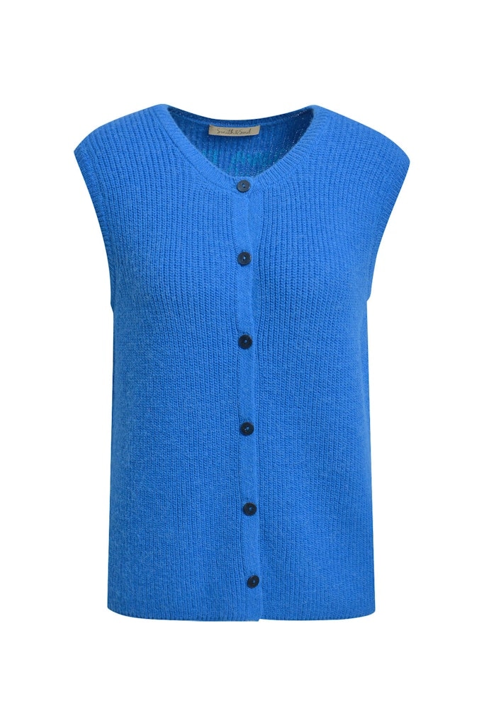 Hairy Knit Rib Vest