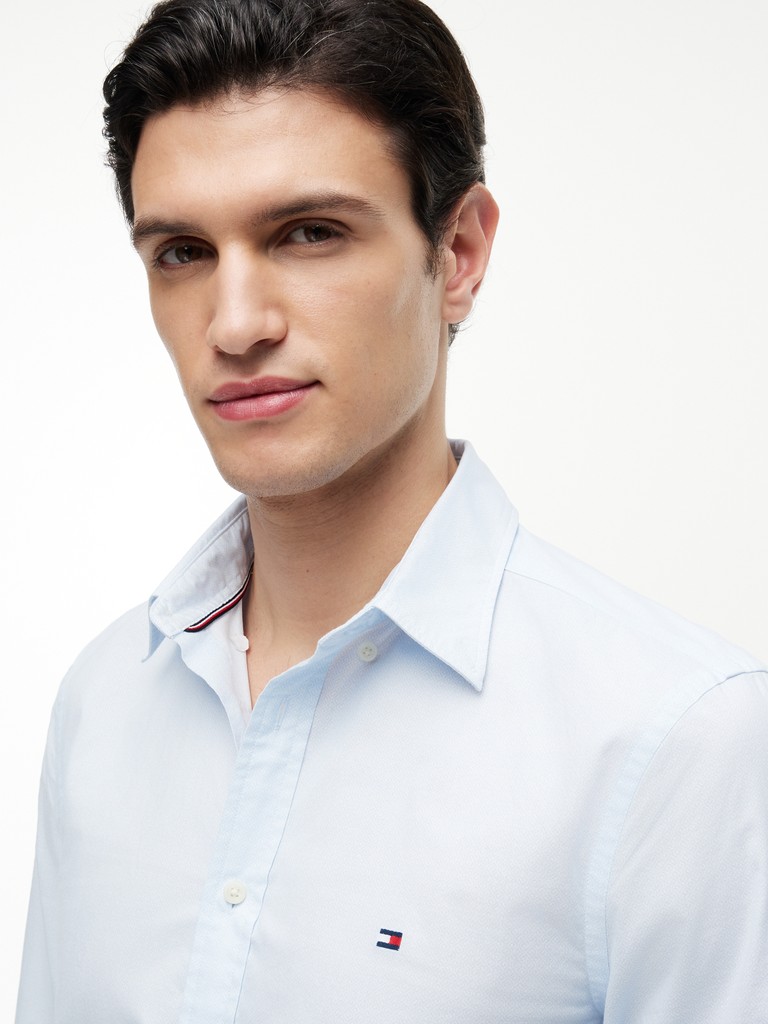 FLEX POPLIN SMALL PRINT SHIRT