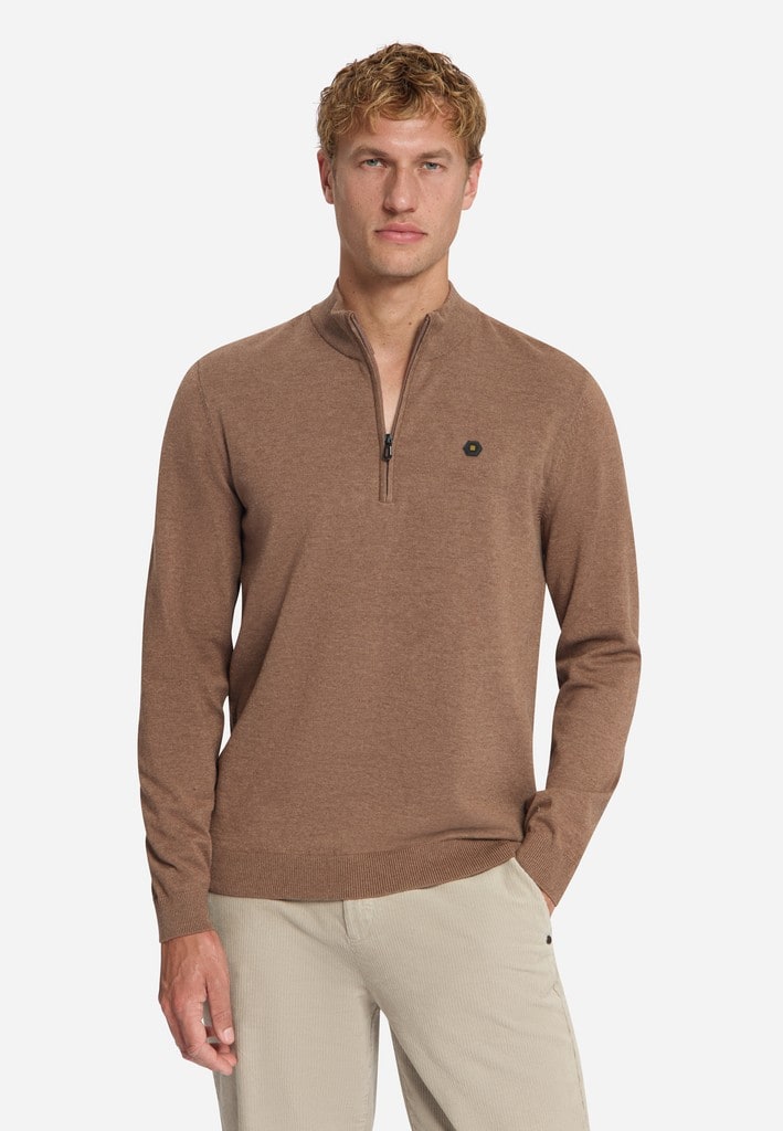 Pullover Half Zip Melange