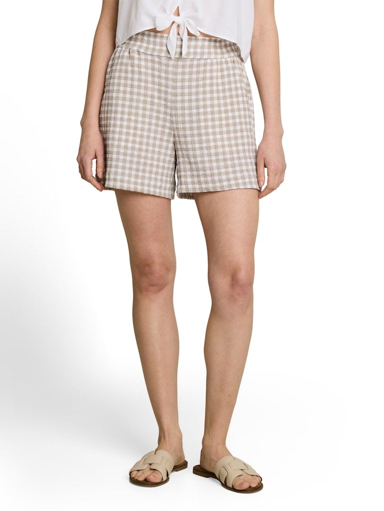 Crinkle Relaxed Fit Shorts
