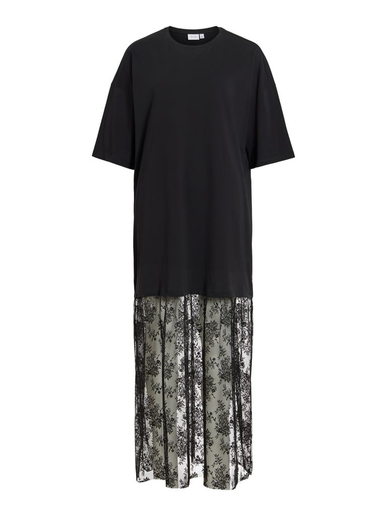 VIKATA S/S OVERSIZE LACE DRESS /LN