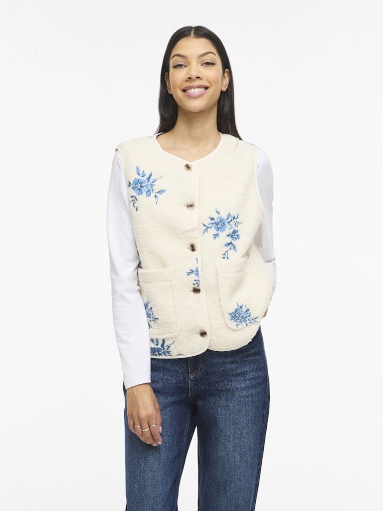 VIADA EMBROIDERY TEDDY VEST OTW