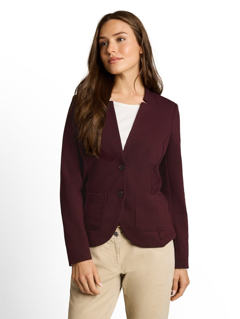 Slim Fit Blazer mit Ottoman Struktur