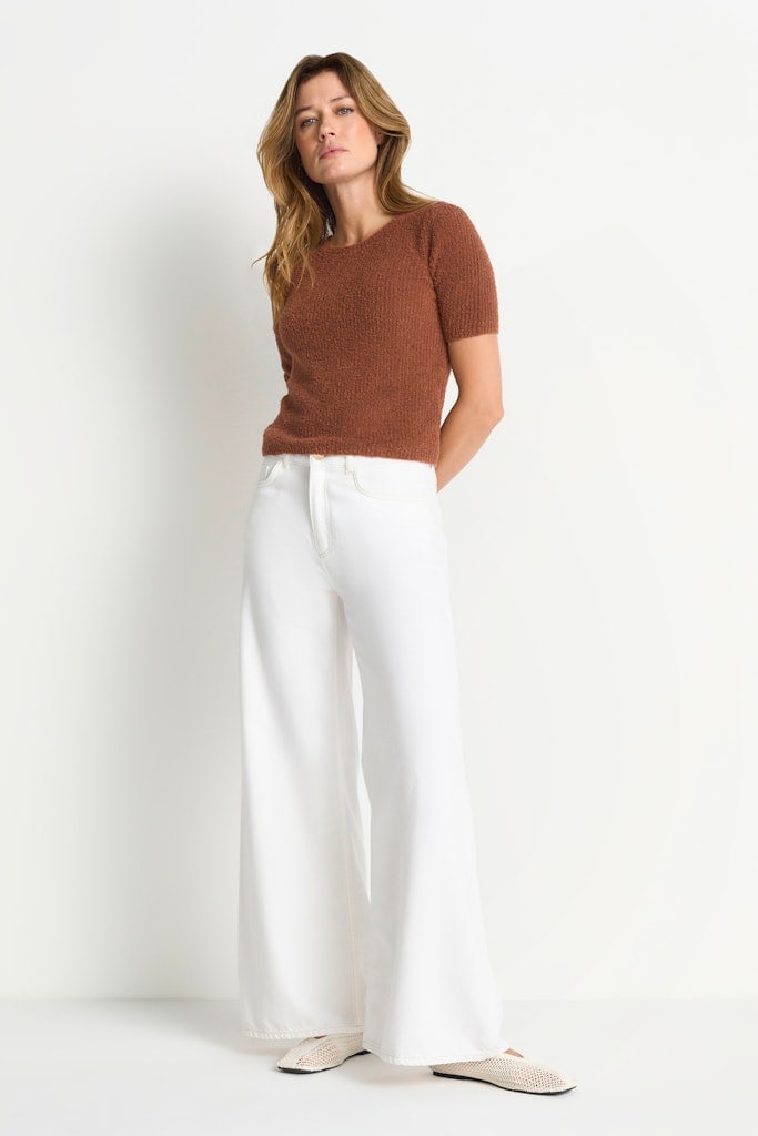 Structured towelling short sleeve