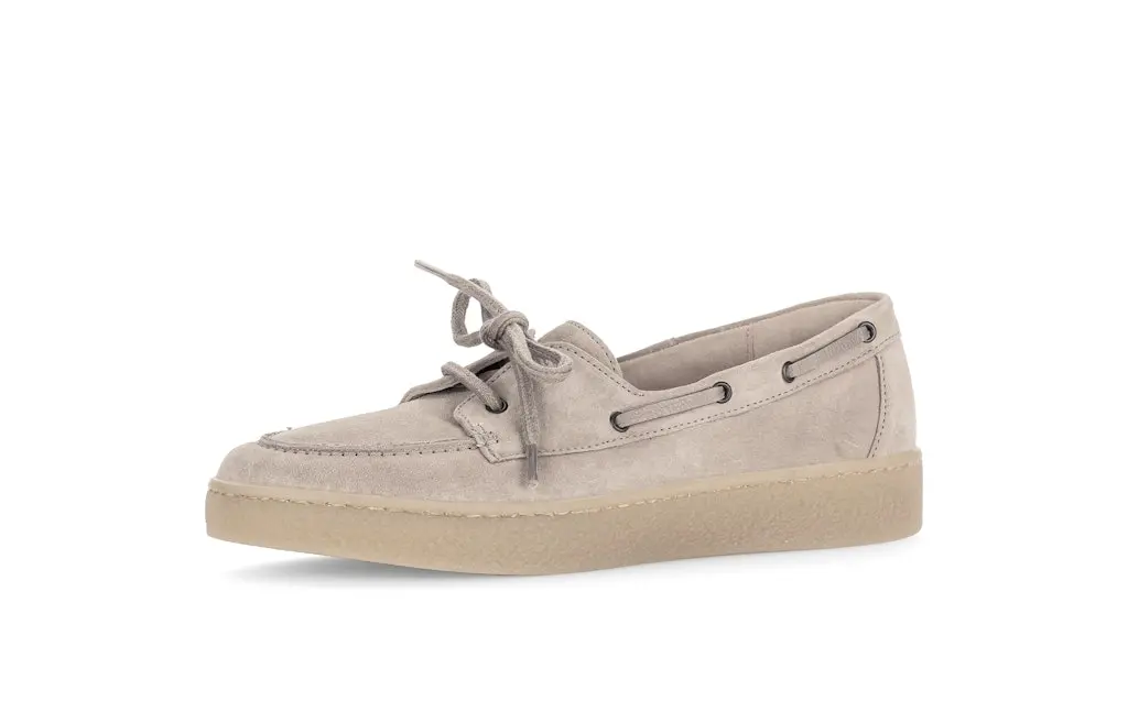 Mokassins Rauleder beige