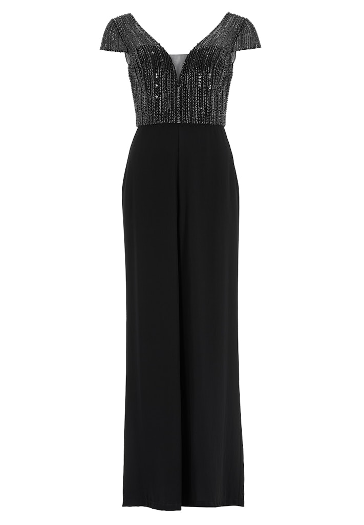 Jumpsuit mit Stickerei und kleinem Ärmelansatz