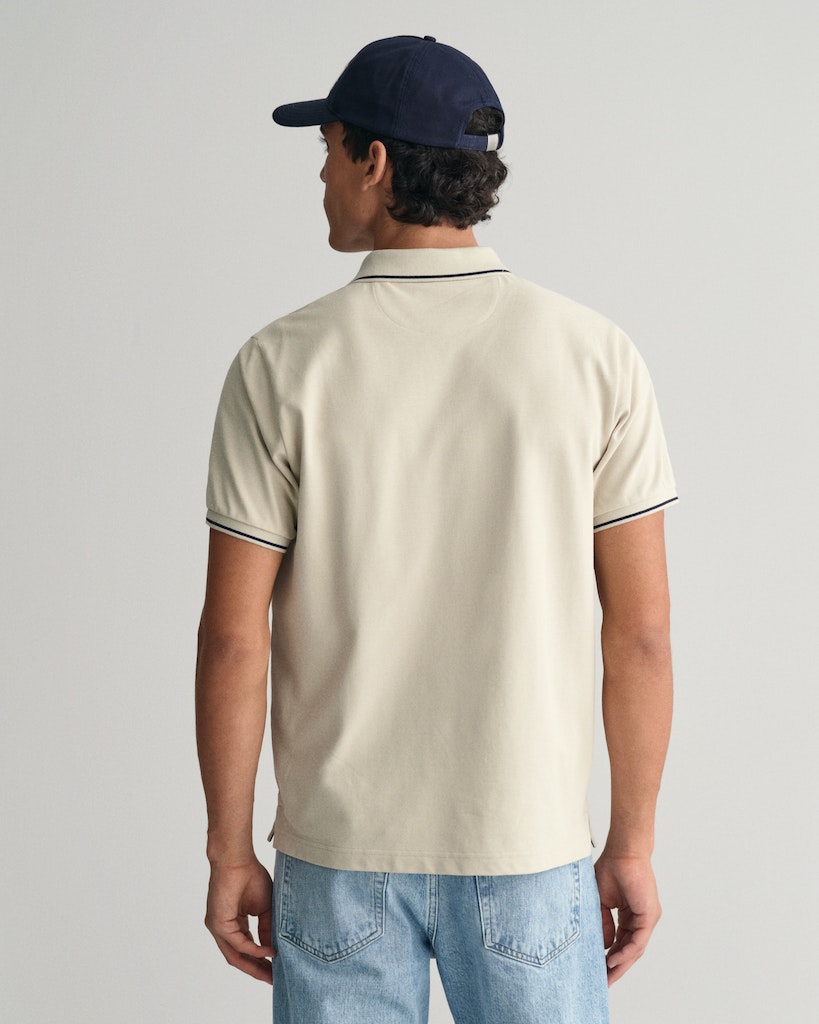 Piqué Poloshirt mit Randstreifen