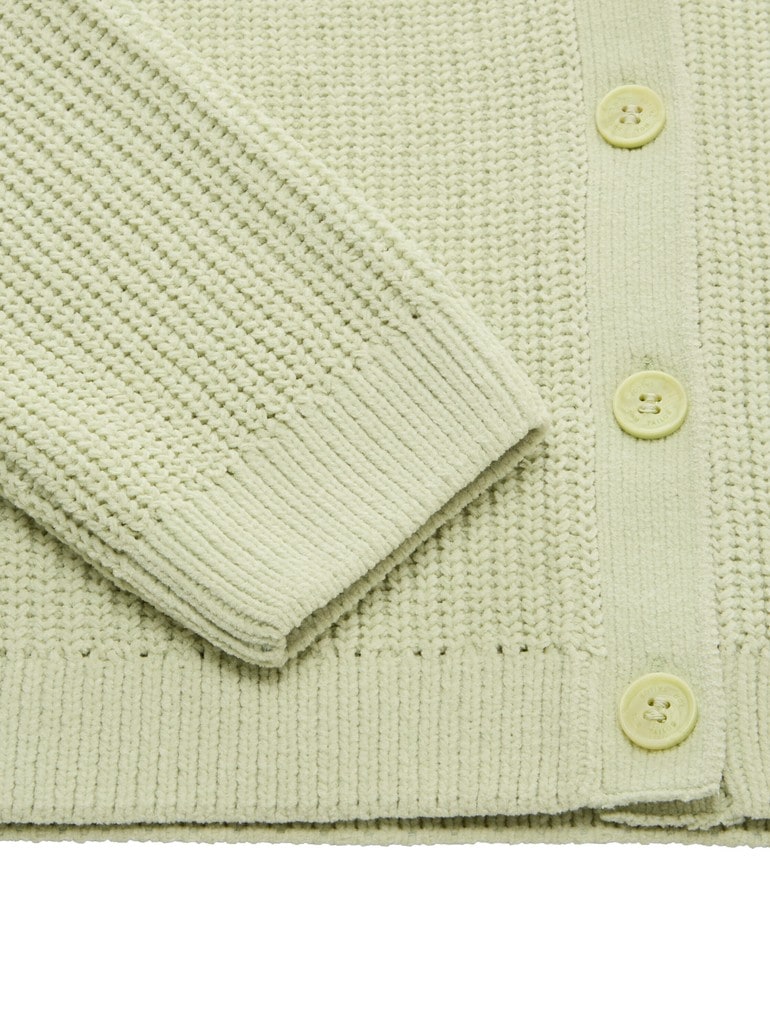 Cropped Cardigan mit V-Ausschnitt