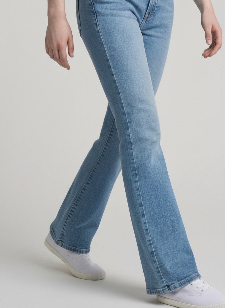 Flared Jeans mit Stretch