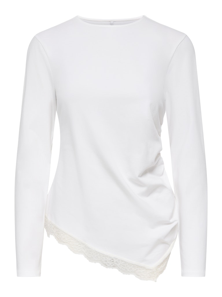 ONLLIVE LOVE L/S RUCHING TOP CS JRS