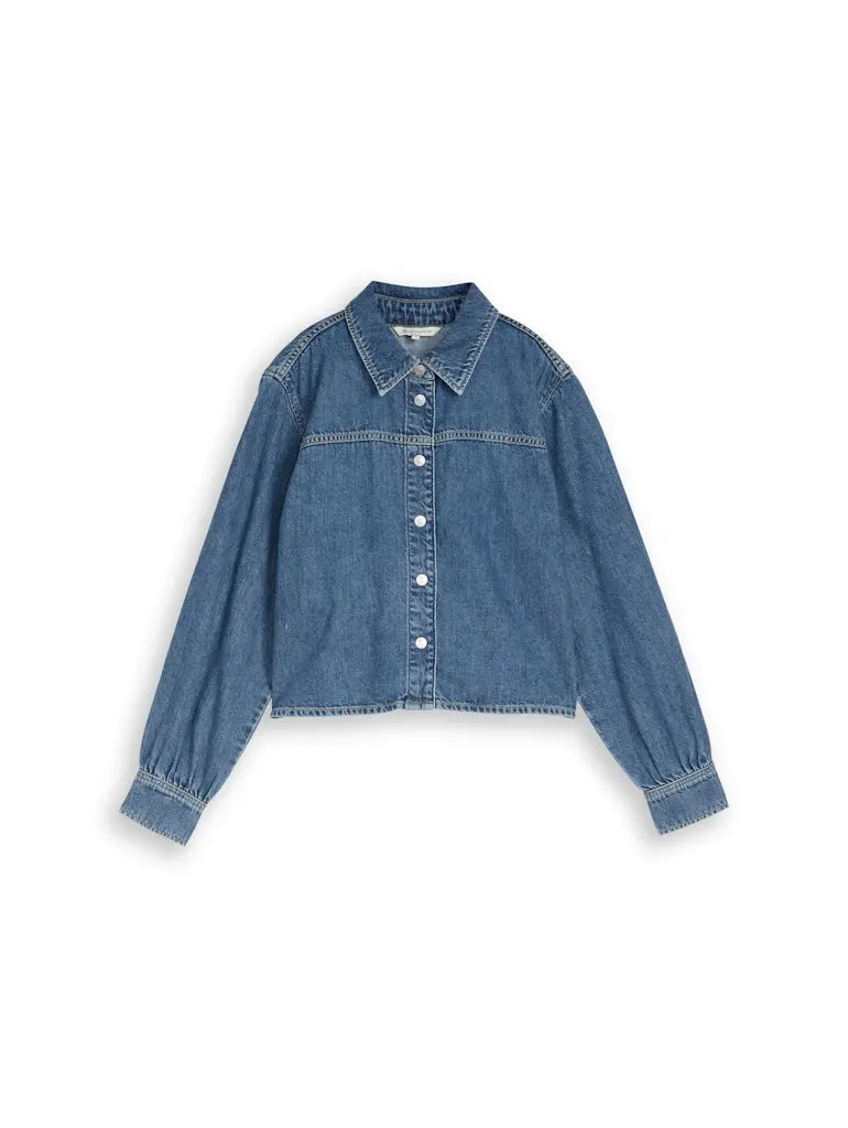Boxy Fit Jeanshemd