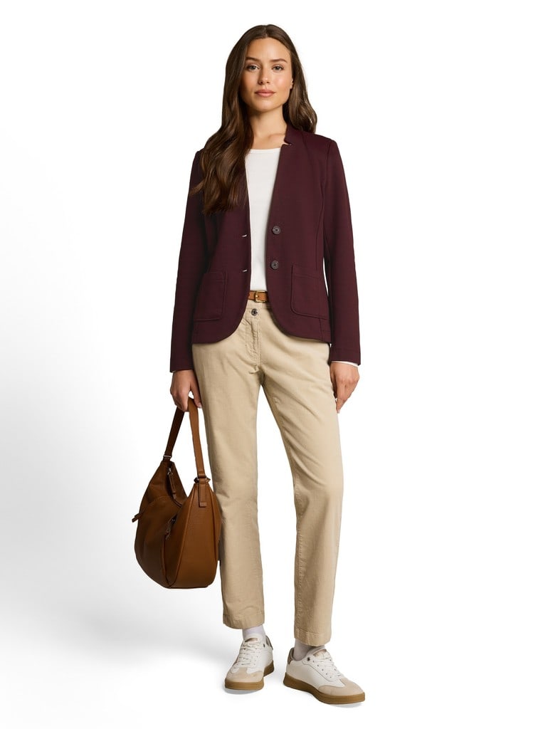 Slim Fit Blazer mit Ottoman Struktur
