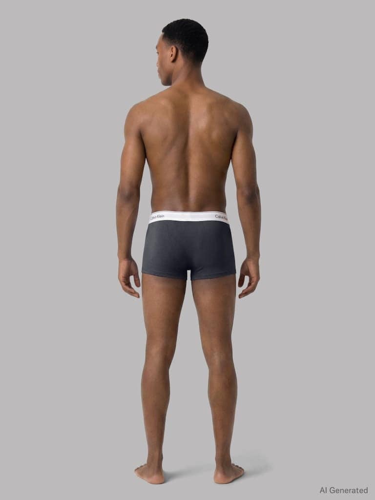 3 Pack Low Rise Trunks - Icon Cotton Stretch