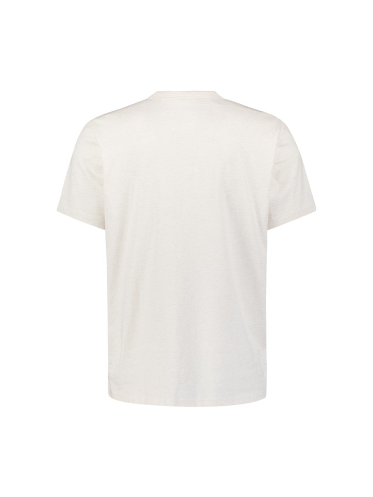 T-Shirt Granddad Half button Melange