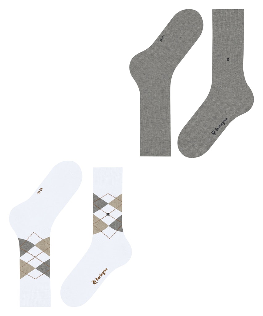 Burlington Everyday Argyle Mix 2-Pack Herren