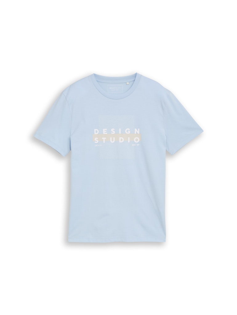 Basic T-Shirt mit Logo-Print