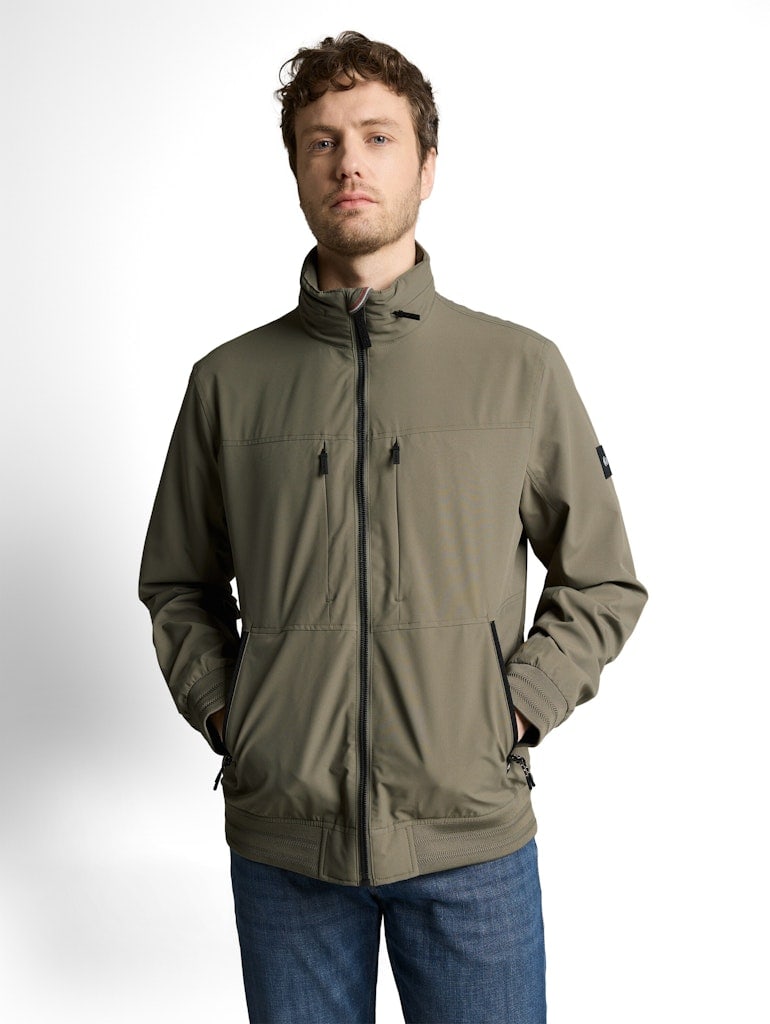 Blouson Jacke mit verstaubarer Kapuze
