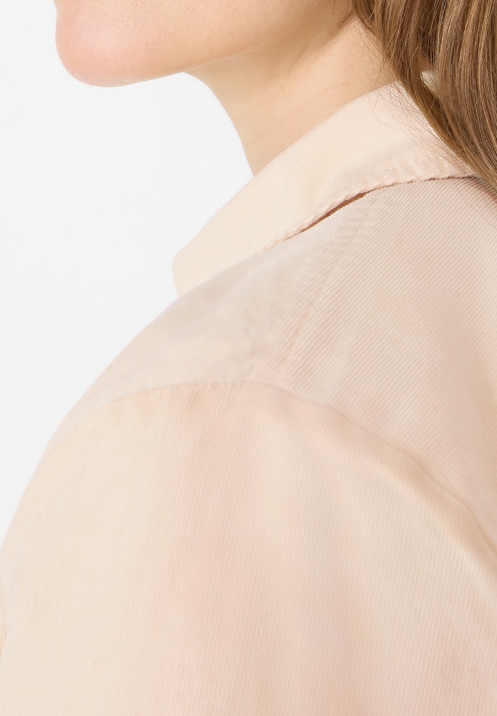 Hemdbluse in Unifarbe