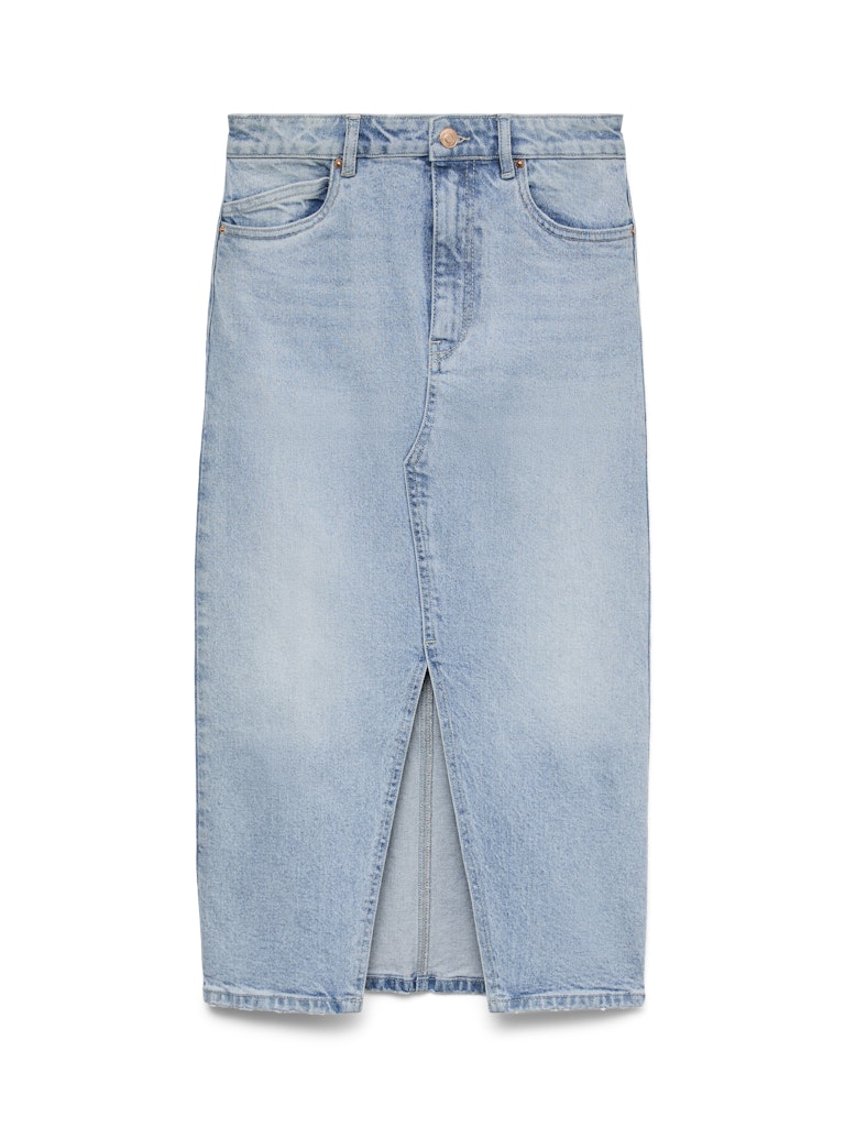 VMVERI HR CALF DENIM SKIRT GA MIX NOOS