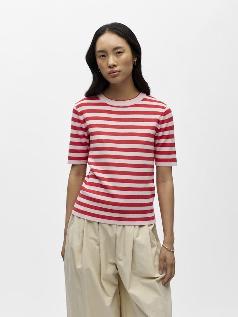 OBJESTER S/S NEW KNIT PULLOVER NOOS