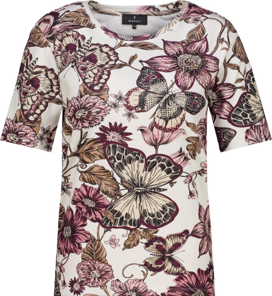 T-Shirt mit Blumenmuster