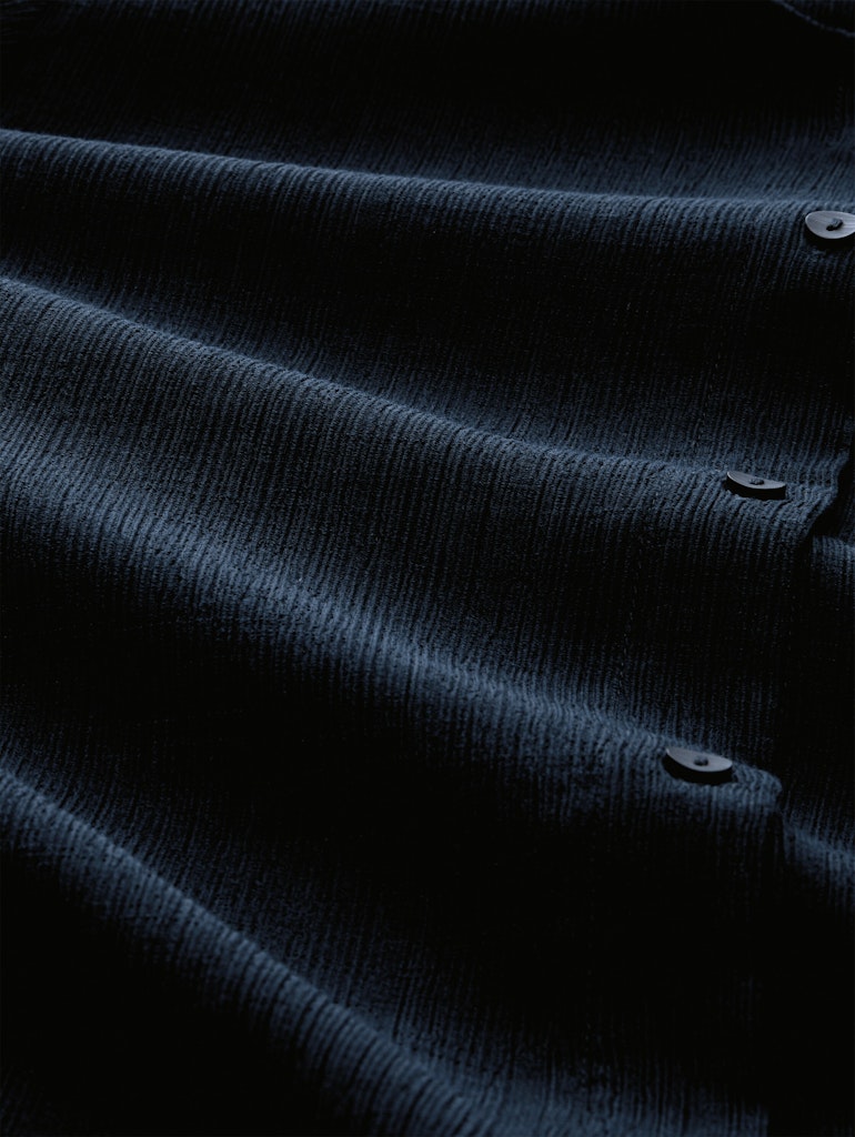 Crinkle Bluse mit Knopfleiste